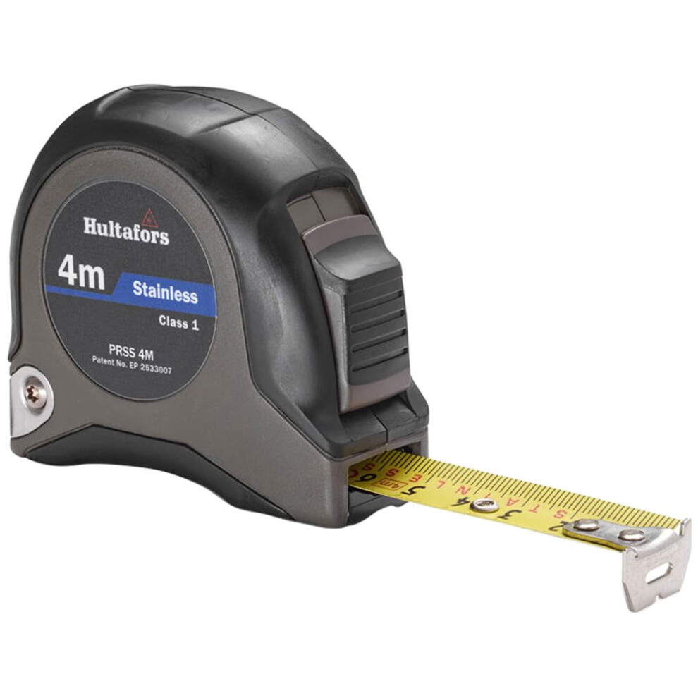 Hultafors 350403 Short Stainless Steel Tape Prss 4M (Width 19Mm) (Metric Only) 7317843504019