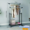 Double Metal Clothes Rail Storage Garment Shelf Hanging Display Stand 2