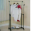 Double Metal Clothes Rail Storage Garment Shelf Hanging Display Stand 10