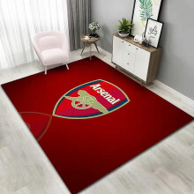 (Arsenal) Vintage Square Carpets Soft Non Slip High Water Absorption Rug For Study Room