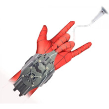 Spider Silk Launcher - Usb Rechargeable Automatic Superhero Role Play Gloves For Adults And Kids (black)