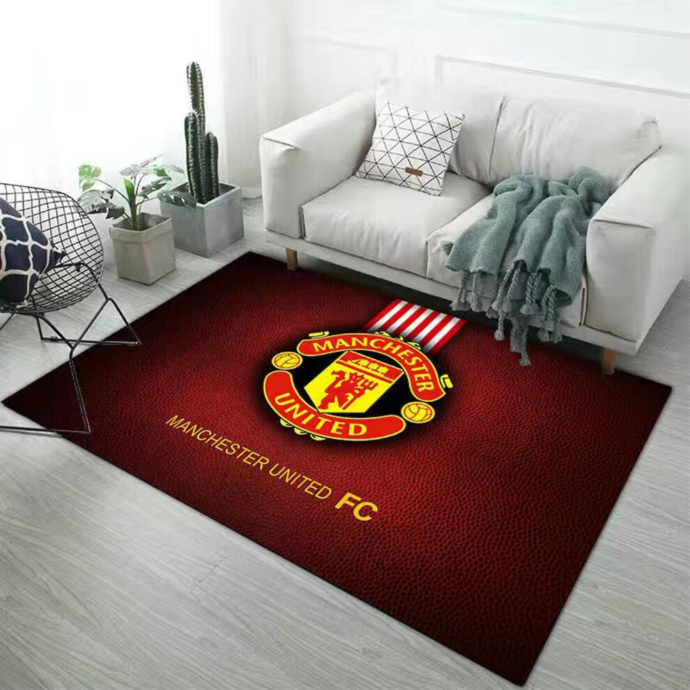 (Manchester UnitedA) Vintage Square Carpets Soft Non Slip High Water Absorption Rug For Study Room-image-OPC-PFWNRDB-NEW