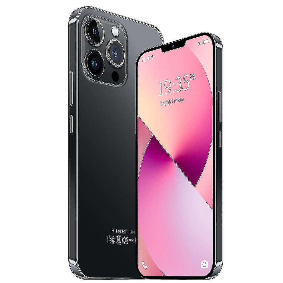 (Black) Lm13 Pro Android 10.0 Cheap Mobile Phone 6.7' Fhd  50mp Triple Camera 12g Ram 512gb Rom Smartphone 5g White