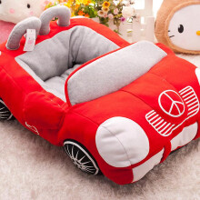 (Red) Pet kennel, car, fashion, cool sports car, kennel, pet dog sofa bed