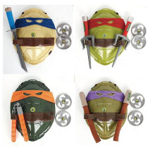 (d) Teenage Mutant Ninja Turtles Toy Weapons Turtle Shell Set Cosplay Props