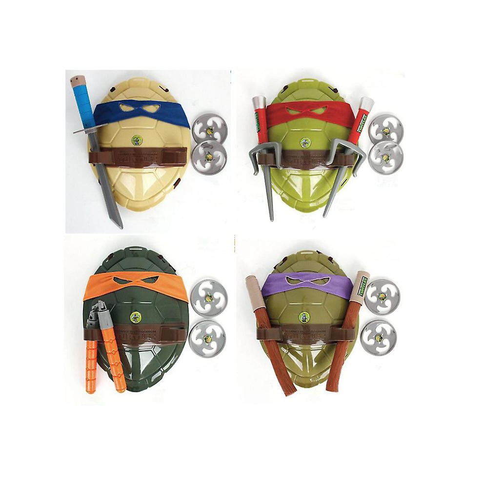 (D) Teenage Mutant Ninja Turtles Toy Weapons Turtle Shell Set Cosplay Props Not,Specified