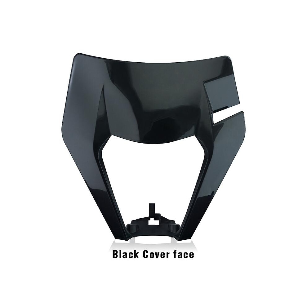( Cover Face) Powerzone Motorcycle Head Headlamp Head Supermoto Fairing For Ktm Exc Sxf Mx Dirt Bike Enduro Head Black/Light 8994439433305