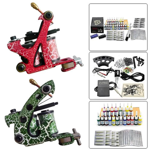 Full Tattoo Kits Tattoo Sets Includes 2 Tattoo Machines 2