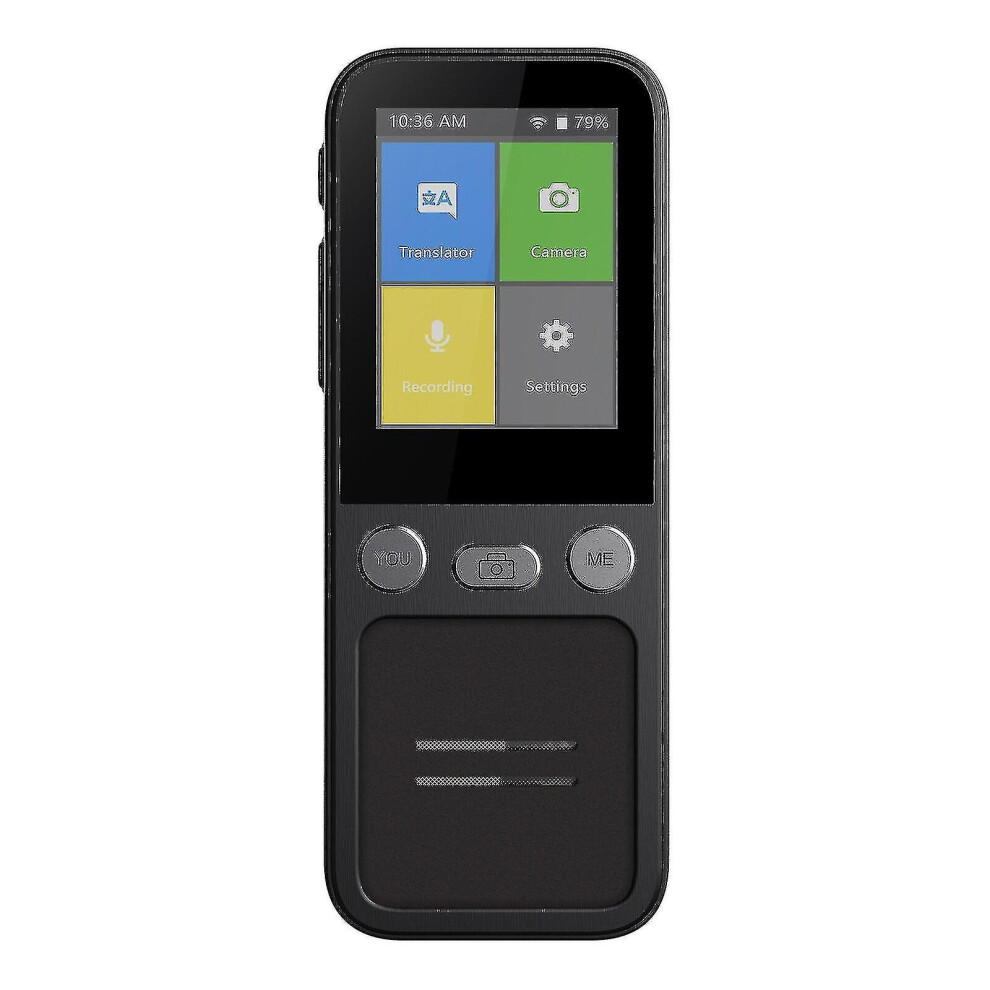 T16 Translator 138 Translation Languages Wifi Voice Input - (,) Black 8994439436795