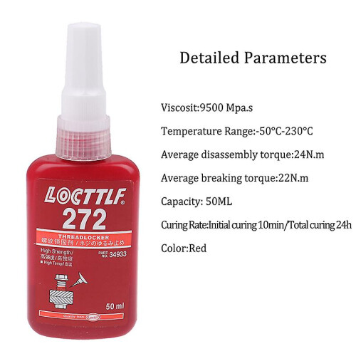 50ml 272 Retaining Compound Thread Locker Adhesive Glue Multi-purpose Use 2