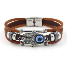 (Type 1) Game The Last Of Us 2 Part 2 Ellie Dina Bracelet Cosplay Devil's Eye Blue Beads Bracelets Fan Gift Collection Costume Accessorie