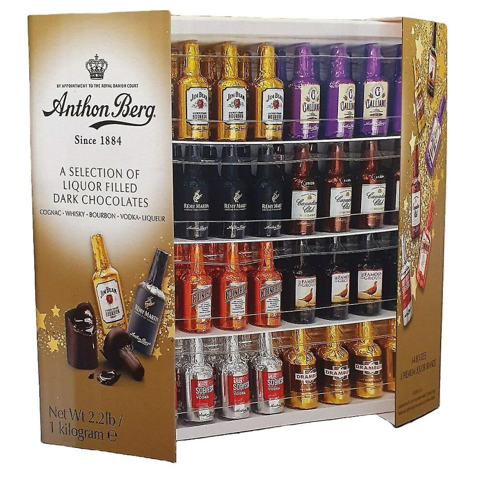 Liquor Filled Dark Chocolates Gift Box - 64 Bottles 1 Kg