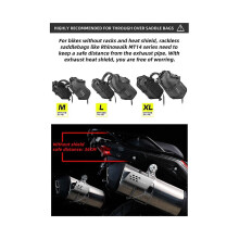 Rhinowalk Motorcycle Exhaust Pipe Protector Heat Cover Universal Anti-scalding Cover Accessories