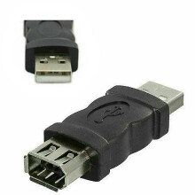 Firewire Ieee 1394 6 Pin Female F To Usb M Male Cable Adapter Convertor Plug