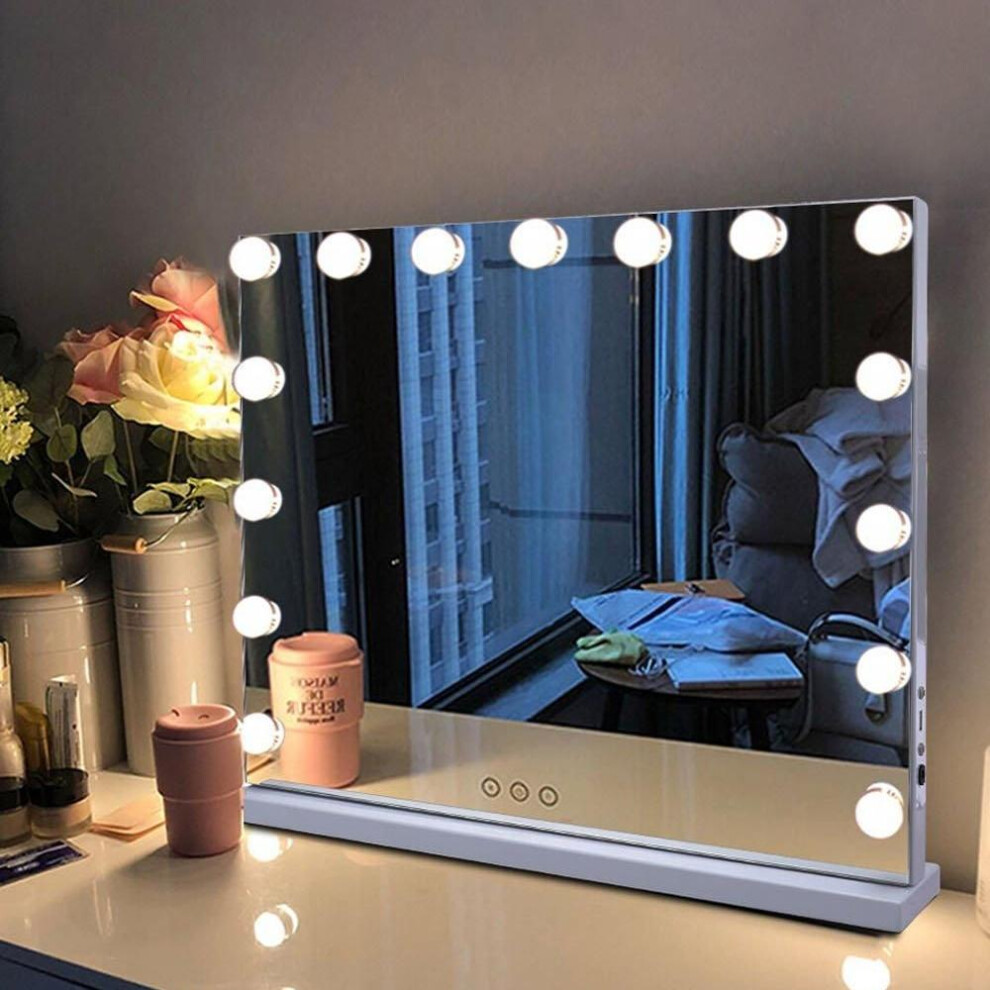 Frameless Hollywood LED Lighted Cosmetic Mirror