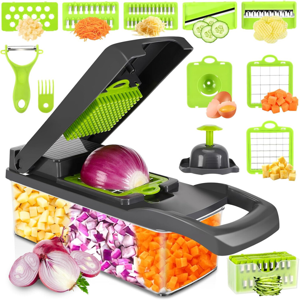 Kitchen Mandoline Multi-function 16 in 1 Vegetable Chopper Vegetable Slicer