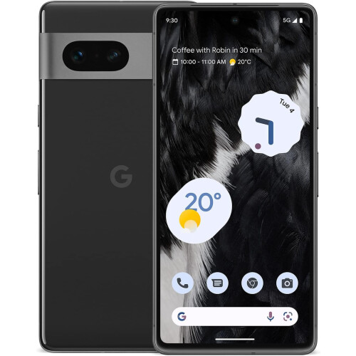 Refurbished Google 2022 Google Pixel 7, 128GB - Obsidian (Renewed)