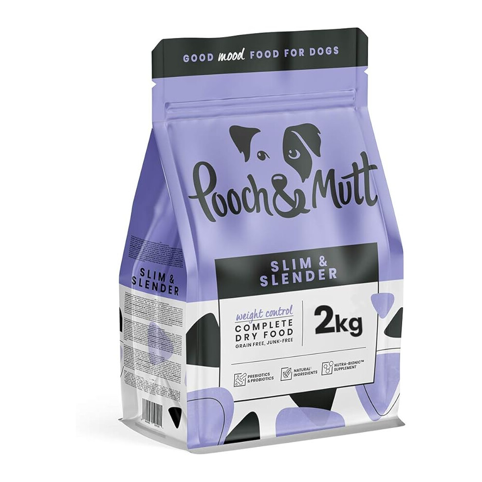 Pooch & Mutt - Slim & Slender, Complete Dry Dog Food (Grain Free), Chicken and Sweet Potato, 2kg