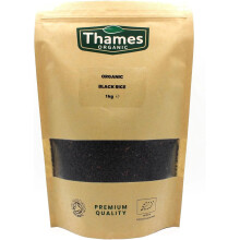 Organic Black Rice 1kg No Additives No Preservatives Raw Vegan High Protein, GMO-Free A Nutritious and Delicious Addition to Any Meal Thames Organic