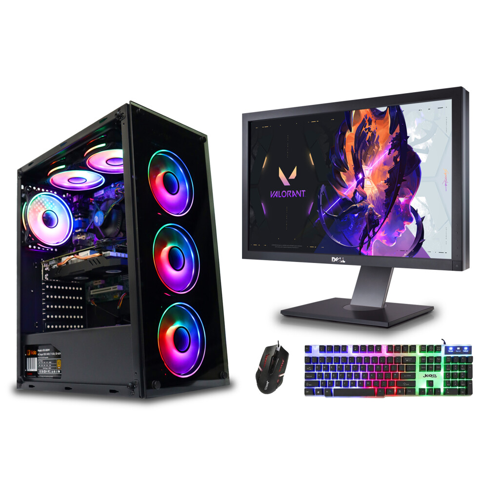 (Intel i3 4th Gen, NVIDIA GT 730 (2GB)) Gaming PC Bundle 22" i7 4th Gen 16GB 1TB RTX 3050-image-OPC-PFWPCDT-REFURBISHED