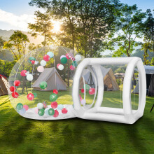 10ft Transparent Inflatable Bubble House w/ Blower/Pump for Kids Play