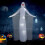 Living And Home Inflatable Tall Ghost Bribe with Red Eyes for Halloween 1