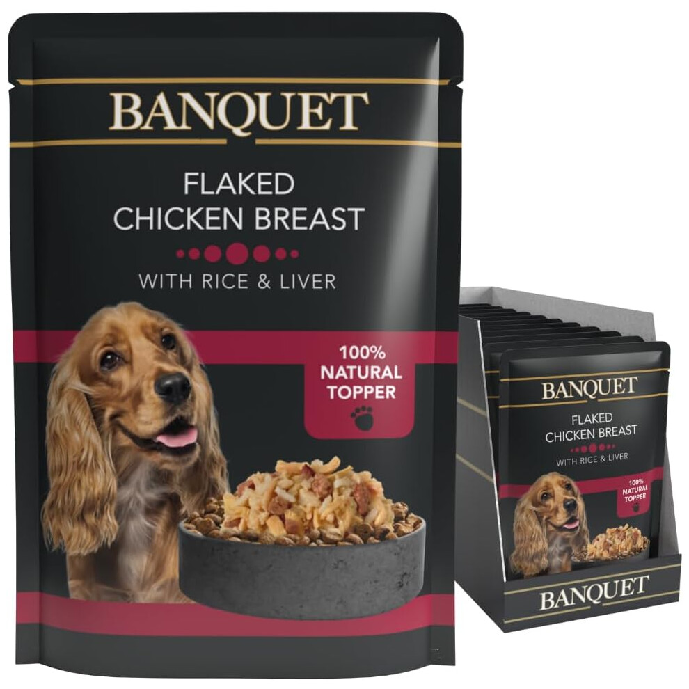 HiLife Banquet - Wet Dog Food Natural Ingredients,15 Pouches x 100g