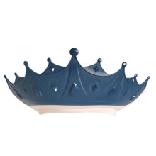 (Polar Blue) Newborns Crown Shower Hat Toddler Hair Wash Hat Children Bath Head Cover Kids Water Guard Hat