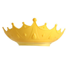 (Tartrazine) Newborns Crown Shower Hat Toddler Hair Wash Hat Children Bath Head Cover Kids Water Guard Hat