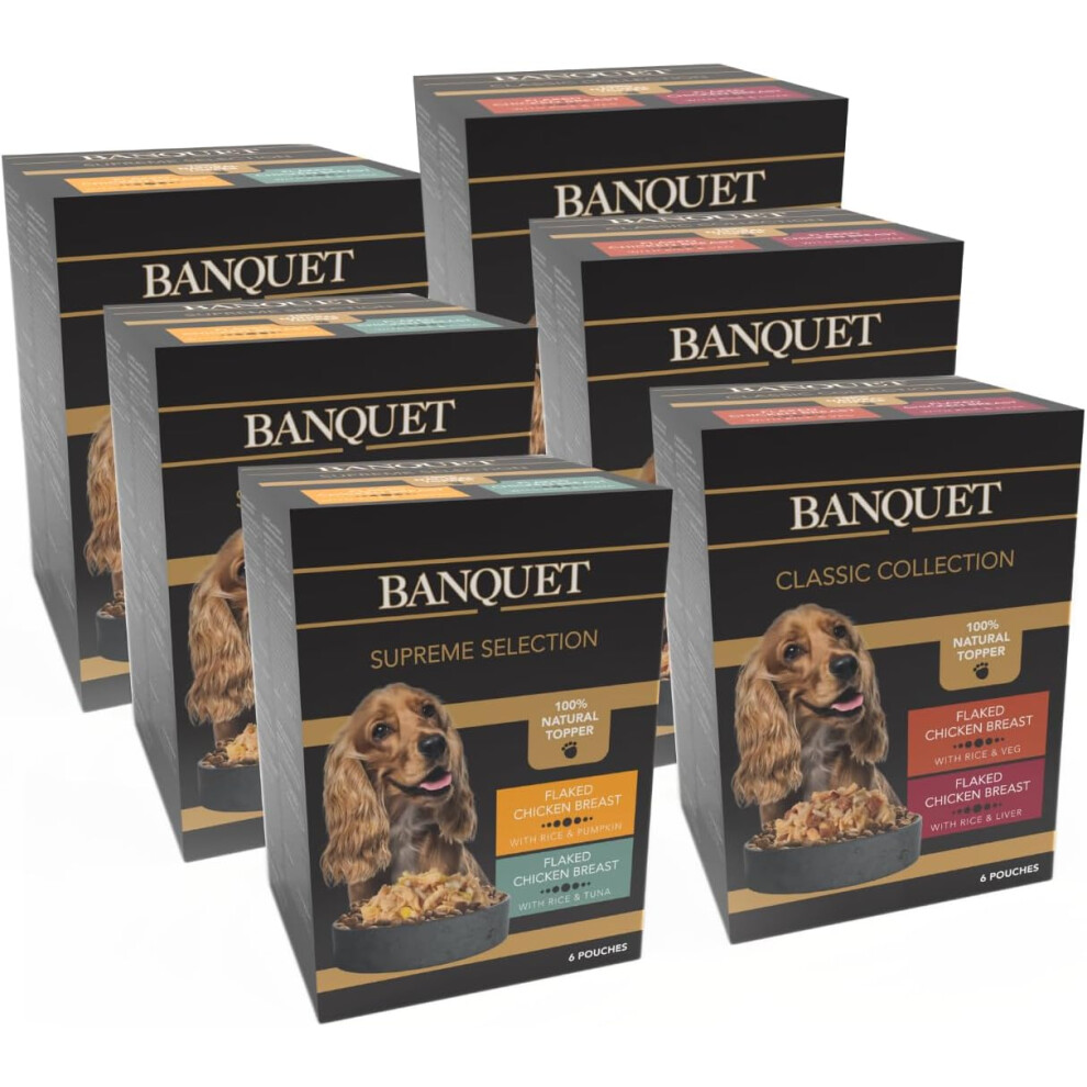 HiLife Banquet Adult Wet Dog Food Natural Ingredients 36 Pouches x100g