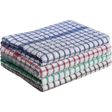 Pack Of 10 Terry Tea Towel (28 X 40 Cm) - Super Soft Ring Spun Combed Cotton High Density Weave