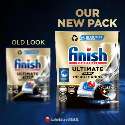 Finish Finish Ultimate Plus Infinity Shine Dishwasher Tablets bulk 1