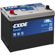 12V 70AH 540A EXIDE EB705 031/069 / 072 Car Van SUV 4X4 HEAVY DUTY Battery - 3 Years Warranty (Please Check Size Before Buying)