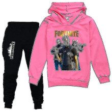 (Yellow, 170) Kids Boys Fortnite Casual Hoodie pants Suit Tracksuit Bt