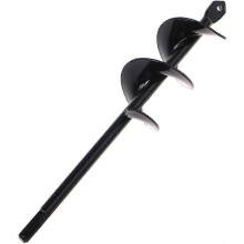 1pc Black Home Yard Garden Flower Plant Farm Planting Auger Shovel Twist Spiral Drill Bit Digging Holes Drill Bit Tools