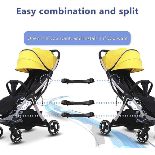 (3pcs) 3pack Stroller Connectors For Twins Stroller, Adjustable Car Stroller Accessories Baby Stroller Connector 1