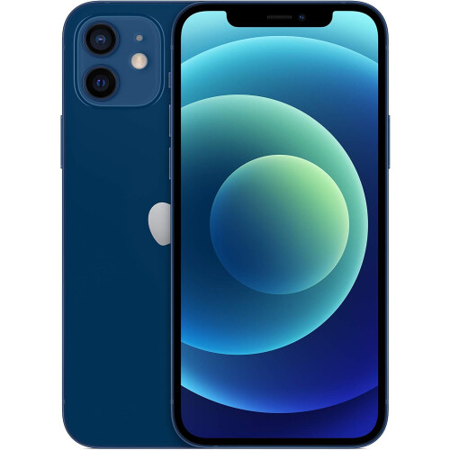 Refurbished Amazon Apple iPhone 12, 64GB, Blue (Renewed)