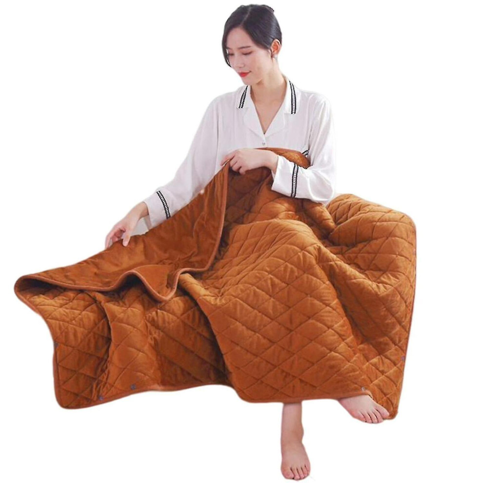 (Coffee Color) Electric Heat Blanket Usb Electric