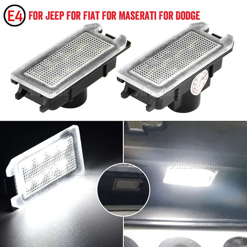 2pcs Led Number License Plate Light For Jeep Grand Cherokee Compass Patriot For Maserati Levante For Fiat 500 For Dodge Viper-image-OPC-PFWPNHD-NEW