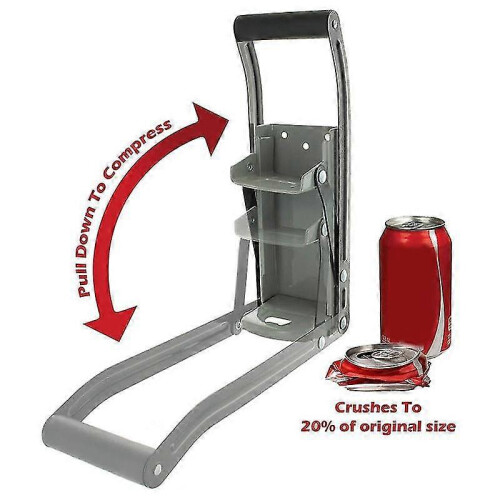 (Red) 16OZ/500ml Wall Mounted Can Opener Bottle Crusher 1