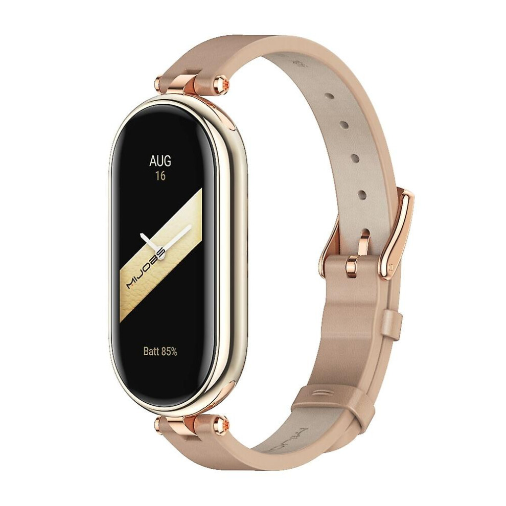 Mijobs First Layer Cowhide Strap For Xiaomi Mi Band 8 8994439556974