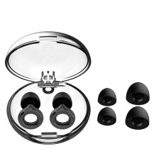 (Mooney Black) Earplugs - Fashion Certified Hearing Protection for Concerts and Festivals DJ and Nightlife, Noise Cancelling Earplugs (Hi-Fi)