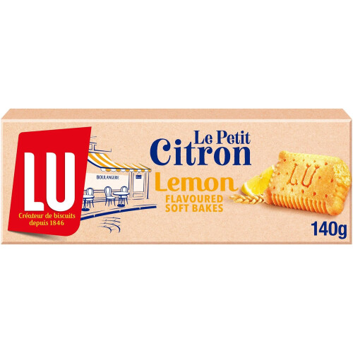(Pack Of 2) LU Le Citron Lemon Flavoured Soft Biscuits 140g