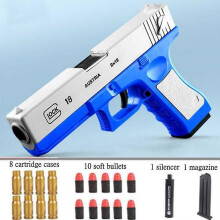 (blue) Kids Toy Gun Gel Ball Shooter Blaster Pistol Soft Water Pearl Children's Gifts Blue