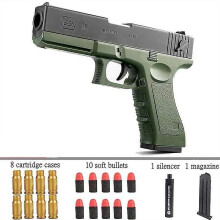 (green) Kids Toy Gun Gel Ball Shooter Blaster Pistol Soft Water Pearl Children's Gifts Blue