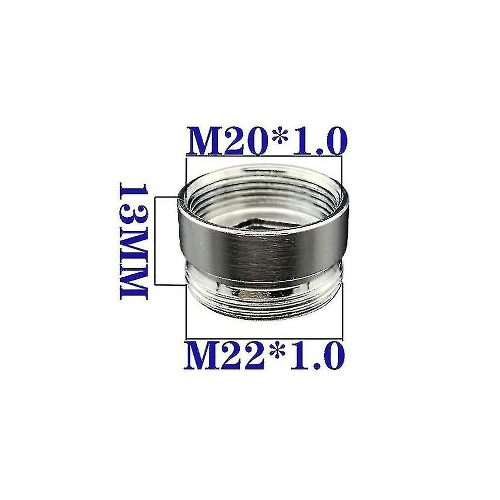 Stainless Steel M22 To M20 Thread Connector Faucet Joints Water Tap Adapter 8994439471154