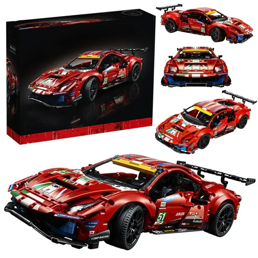 1648Pcs Supercar Building Blocks Sports Race Car Vehicle Model Assembly Kid Adult Toy Gift