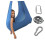 (Blue, 100*280CM) Aerial Yoga Therapy Swing Set 1