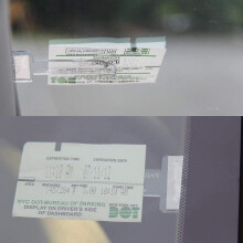 10pcs Car Parking Permit Holder Tax Disc Holder Windscreen Parking Ticket Holder For Vehicle Car