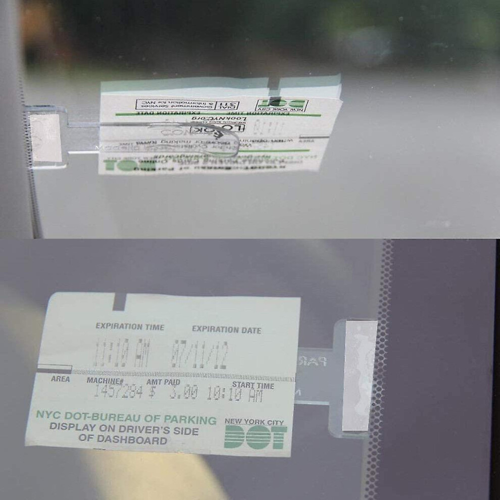 10Pcs Car Parking Permit Holder Tax Disc Holder Windscreen Parking Ticket Holder For Vehicle Car 8994439569103